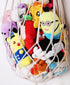 Stuffed Animal Hammock Wall Hanging Net for Stuffed Animal Net Stuffed Animal Storage Plush Toy Holder Toy Organizer for Boho Kidroom Nursery (Cre...