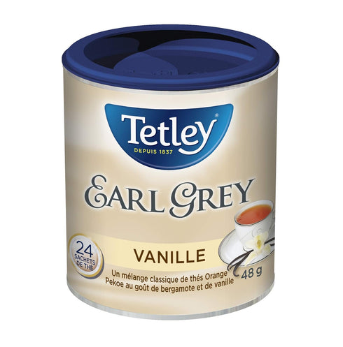 Tetley Tea Earl Grey Vanilla 24 Round Tea Bags...