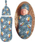 Cool Shark Tree Newborn Swaddle Blankets Hat Sets Soft Baby Receiving Blanket Swaddle Sack for Baby Shower Infant Boy Girl Gift...