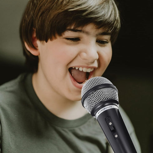 NUOBESTY Pretend Microphone for Kids Fake Microphone Prop Plastic Microphone Toy for Karaoke Music Birthday Party Favors Black...