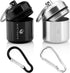 Portable Keychain Pill Holder Case for Round Glucose Tablets & Critical Medicine - Discreet Waterproof Key Chain Pill Container Carrier with Stron...