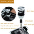 Gear Shifter Knob Spring Car Shift Stick Handle Aluminum for Most Manual Automatic Vehicles (Silver Black)...