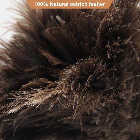 Ostrich Feather Duster Pole up to 72Inch,Extendable Feather Duster Used for Home Cleaning Ceilings Furniture Fans...