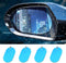 4PCS Car Rearview Mirror Film, Anti Fog Glare Mirror Film, HD Clear Nano Coating Car Film, Waterproof Rainproof Transparent Protective Sticker, Sa...