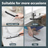 Toilet Brush, 2 Pcs Bathroom Cleaning Brush, Toilet Scrubber, Deep Toilet Bowl Brush with Hanging Hole, Multifunctional Gap Cleaning Brush, Bristl...