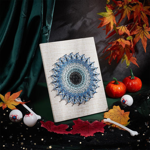 WEBEEDY DIY 3D String Art Kit for Adults Beginners, Evil Eye Craft Kit, Include All Necessary Accessories and Frame, Home Wall Decorations Unique ...