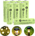 Porvoo AA Ni-MH 600mAh 1.2V Rechargeable Batteries, AA Solar Batteries for Outdoor Solar Lights, Garden Lights, String Lights (8Pack AA)...