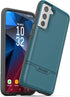 ENCASED Rebel Series Designed for Samsung Galaxy S21 Case, Heavy Duty Protective Phone Case (Teal Blue)...