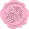 CRASPIRE 50pcs Wax Seal Stickers Peony Adhesive Wax Seal Stamp Stickers Flower Envelope Wax Stickers for Wedding Invitation DIY Craft Adhesive Wax...
