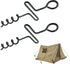 12.2 Inch Spiral Ground Anchors Fits for Tent,Swings,Sheds,Trampolines-Gound Anchors Screw in(2 Pcs...