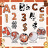 266 Pcs Animal Prints Letters Cutout Safari Classroom Decorations Letters Letter and Number Combo Pack Set for Kids Bulletin Board Display Home Sc...