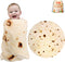 mermaker Burritos Tortilla Throw Blanket 2.0 Double Sided 47 inches for Adult and Kids, Giant Funny Realistic Food Blanket, 285 GSM Novelty Soft F...