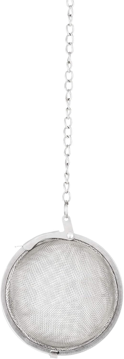 Pinky Up Small Tea Ball Loose Leaf Tea Infusers with Chain Hook - Stainless Steel Tea Infuser With Clamp Closure 1.8inch Diameter Set of 1...