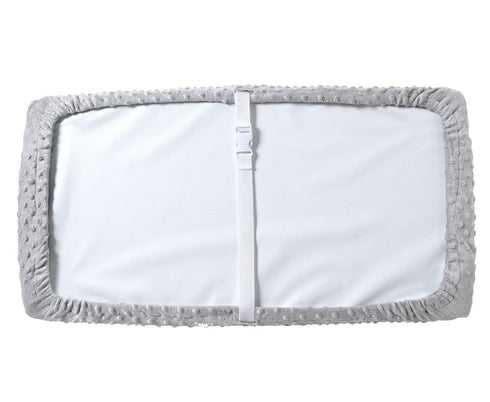 Plush Dot Changing Pad Covers, Diaper Changing Table Pad Sheet Covers for Newborns Infants Baby Boys Girls (Glacier Gray)...