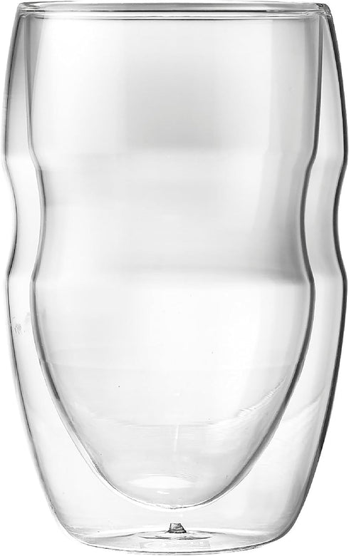 Ozeri Serafino Double Wall Insulated Beverage and Coffee Glasses, 12-Ounce, Set of 4...