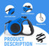 Retractable Dog Leash Automatic Telescopic Tractor Dog Tape, Pet Tape 10/16 FT Durable and Convenient, with Non-Slip Handle, Suitable for Small an...