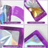 100-pack 2×2 inch mylar bags with clear window holographic resealable sealable packaging zip bag for small bussiness jewelry candy sample food pac...