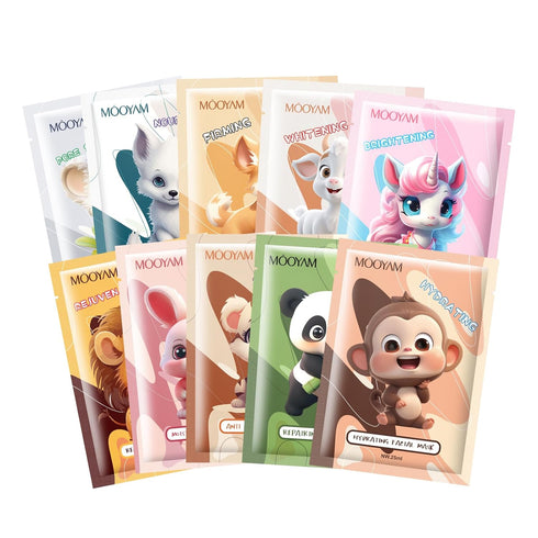 Face Masks Skincare Luxury Animal Series Face Masks - Natural Ingredients for Glowing Skin - Rejuvenate Your Complexion with Our Unique And Safety...
