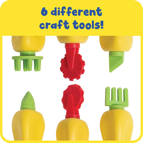 READY 2 LEARN Chunky Triangle Grip Craft Tools - Set of 3 - Easy to Hold, Double-Ended Paint and Dough Tools for Kids...