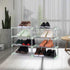 4-Tier Stackable Small Shoe Rack, Lightweight Shoe Shelf Storage Organizer for Entryway, Hallway and Closet (Green)...