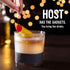 Host Freeze Cooling cup, Old Fashioned Glass with Silicone band for Bourbon, Scotch, and Whiskey, whisky gifts for men, Set of 1, Smoke...