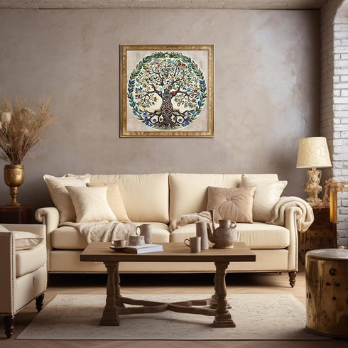 Xinpinzhou Tree of Life 11ct Cross Stitch Kits, 11 CT Funny Pre Printed Counted Stamped Cross Stitch Embroidery Needlepoint Needlework Patterns Ki...