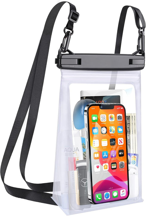 Large Waterproof Phone Pouch, Floating Dry Bag for iPhone 14 13 12 Pro Max Galaxy S22 S21 Large Capacity Waterproof Bag Sunscreen Glasses Storage ...