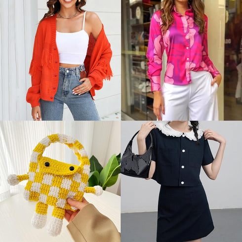 Honbay 60PCS Dainty Pearl Buttons Round Buttons Plastic Resin Sewing Buttons Decorative Buttons for Wedding Dress, Skirts, Gloves, Sweaters, Shirt...