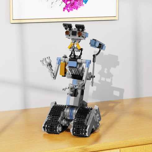 370 Pieces Johnny 5 Robot Building Set, Short Open Circuit Johnny Five Robot Model Toys, Compatible for Lego, Educational Gift Set for Ages 8-14 B...