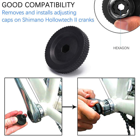 Crank Adjusting Cap Tool for Hollowtech II, Road MTB Bike Bicycle Crank arm Bolt Tool...