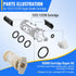 Dreyoo Cartridge Repair Kit Replacement for 96988, Repair Kit Compatible with Moen 1222/1222B Single Handle Cartridge Tub and Shower Faucets, Bath...