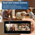 Pan/Tilt-Indoor Camera Dual lens for Baby Monitor-Cat-Dog-Pet Camera, 2.4G/5G WiFi-Camera for Home Security, Wireless Camera with Mobile App & PCs...