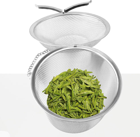 Set of 5 Tea Infuser for Loose Tea, 5 Sizes Fine Mesh Tea Strainer with Chain, Stainless Steel Tea Ball Infusers for Loose Tea Spices Herbs...