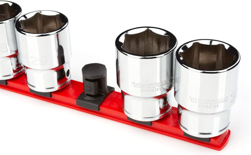 TEKTON 3/4 Inch Drive x 18 Inch Socket Rail, 10 Clips (Red) | OSR33110...