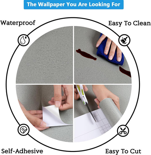 CRE8TIVE Green Granite Contact Paper for Countertops Waterproof Matte Marble Wallpaper Peel and Stick Countertops Self Adhesive Removable Green Wa...
