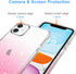 JJGoo Compatible with iPhone 11 Case, Clear Glitter Sparkle Shock Absorption Protective Phone Cases Cute Slim Thin Cover for Women Girls (6.1 inch...