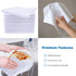 SINLAND Wholesale Microfiber Dish Cloth Best Kitchen Cloths Cleaning Cloths with Poly Scour Side 12Inchx12Inch 10 Pack White...