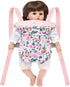 GAGAKU Doll Carrier Fits IKEA Doll, Reborn Baby Doll, Bitty Baby, American Girl Doll up to 18 Inches, Doll Accessories - Pink (Leaf)...
