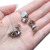 Aylifu Tie Tacks and Clutch Backs Set, 30 Pieces Tie Tacks Blank Pins (10 mm in Diameter) with 30 Pieces Locking Pin Backs Pin Keepers Locking Cla...