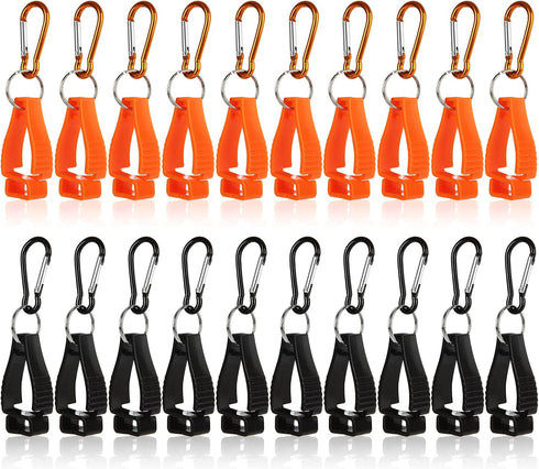 20 PCS Glove Clips for Work, Glove Belt Clips, Work Safety Clip Glove Keeper, Glove Holder Clip, Glove Grabber Clip Holder for Belt Loop Guard Wor...