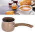 Butter Pot, Saucepans Aluminum Alloy Cooking Pot for Coffee Butter Chocolate Nonstick Milk Pan 8cm Dia Single Handle(brown)...