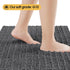 Upgrade Luxury Grey Bathroom Rug Mat Gray 20"x32", Ultra Soft Thick Absorbent Bath Mats, Non Slip Chenille Toilet Mat for Bathroom, Bedroom, Kitch...