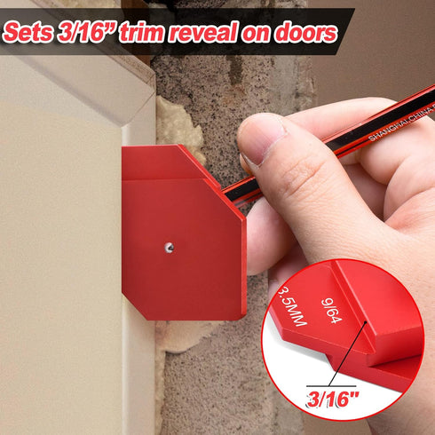 Trim Carpentry Tools Finishing Work Multi-Tool for Measuring and Marking Short Offsets,CNC-Machined...