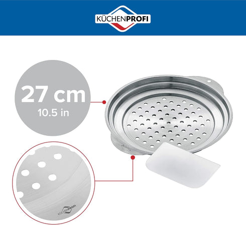 Spaetzle Lid and Scraper, Stainless-Steel Dumpling Maker and Spaetzle Noodle Maker...