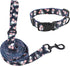 Luvable Friends Unisex Pet Collar and Leash Set, Floral, Medium...