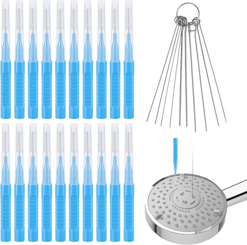 30pcs Shower Head Cleaner Tools, Shower Head Cleaning Brushes Multi-Sized Shower Head Cleaner Picks for Small Hole Anti-Clogging Cleaning Brush fo...
