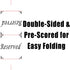 Freestanding Reserved Cards for Wedding Reception Tables, 20 Pk Black and White Design. Double-Sided 5x5.5 Table Tents Are Elegant, Versatile Even...