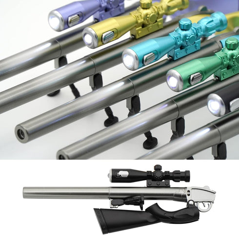 5 Pieces Novelty Cool Sniper Gun Shape LED Light Gel Pens, Novelty Pens Interesting Sniper Gun Pens for Boys...