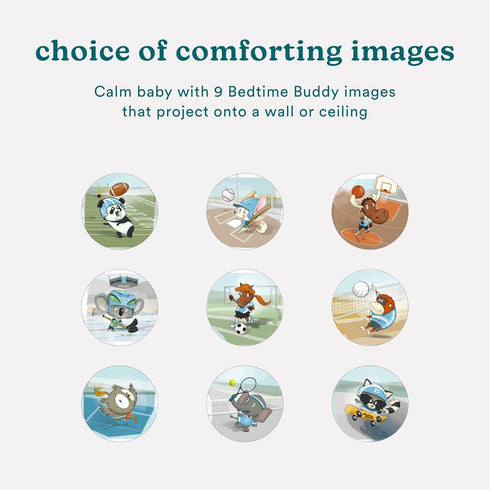Homedics Sound Machine and Projector with 6 Soothing Sleep Sounds for Your Baby and Kids and Tilt Projector with 9 Images to Help Your Kids Fall A...