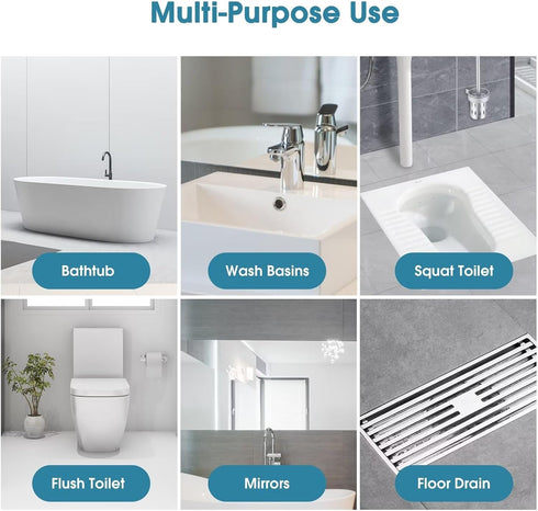 Disposable Toilet Brush with 48 PCS Toilet Refills, Disposable Toilet Cleaning System- Toilet Brush, Storage Caddy and 48 Toilet Bowl Brush Refill...